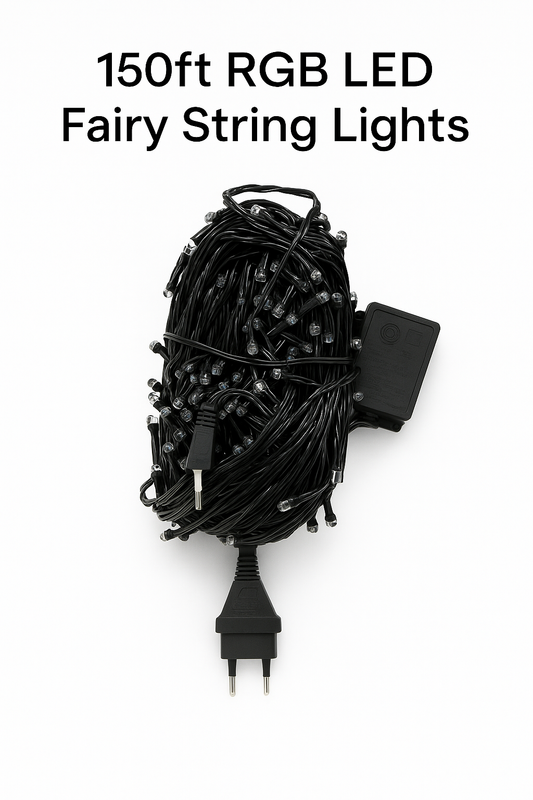 150ft RGB LED Fairy String Lights – Multi-Color Decorative Lighting for Indoor & Outdoor