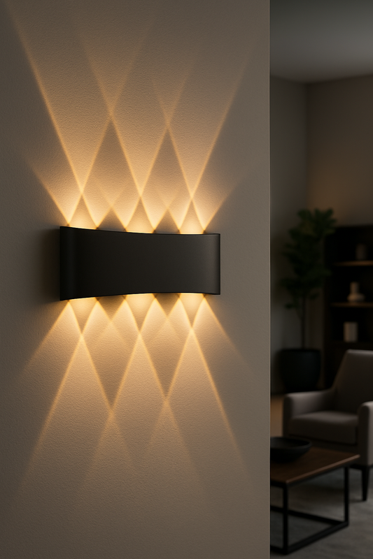 Modern LED Diamond Beam Wall Sconce | Luxury Matte Finish Decorative Lighting