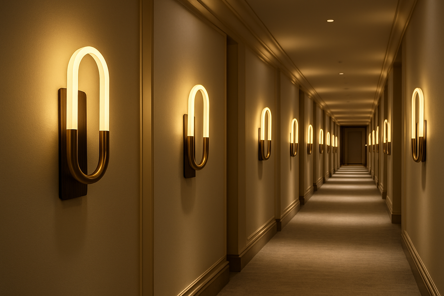 Modern Oval Loop LED Wall Sconce – Minimalist Warm White Bedside & Accent Lighting