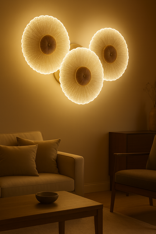 Luxurious Crystal Multi-Disc LED Wall & Ceiling Light